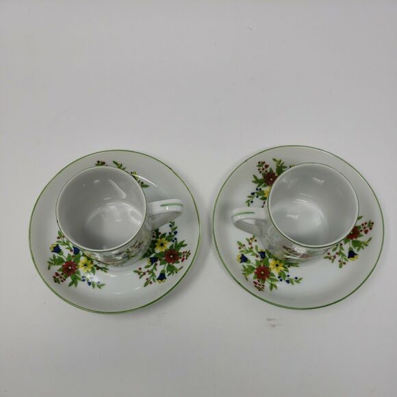 Shafford Persian Garden Japan Two Tea Cups & Saucers Vintage 1970s New Old Stock - Picture 7 of 12